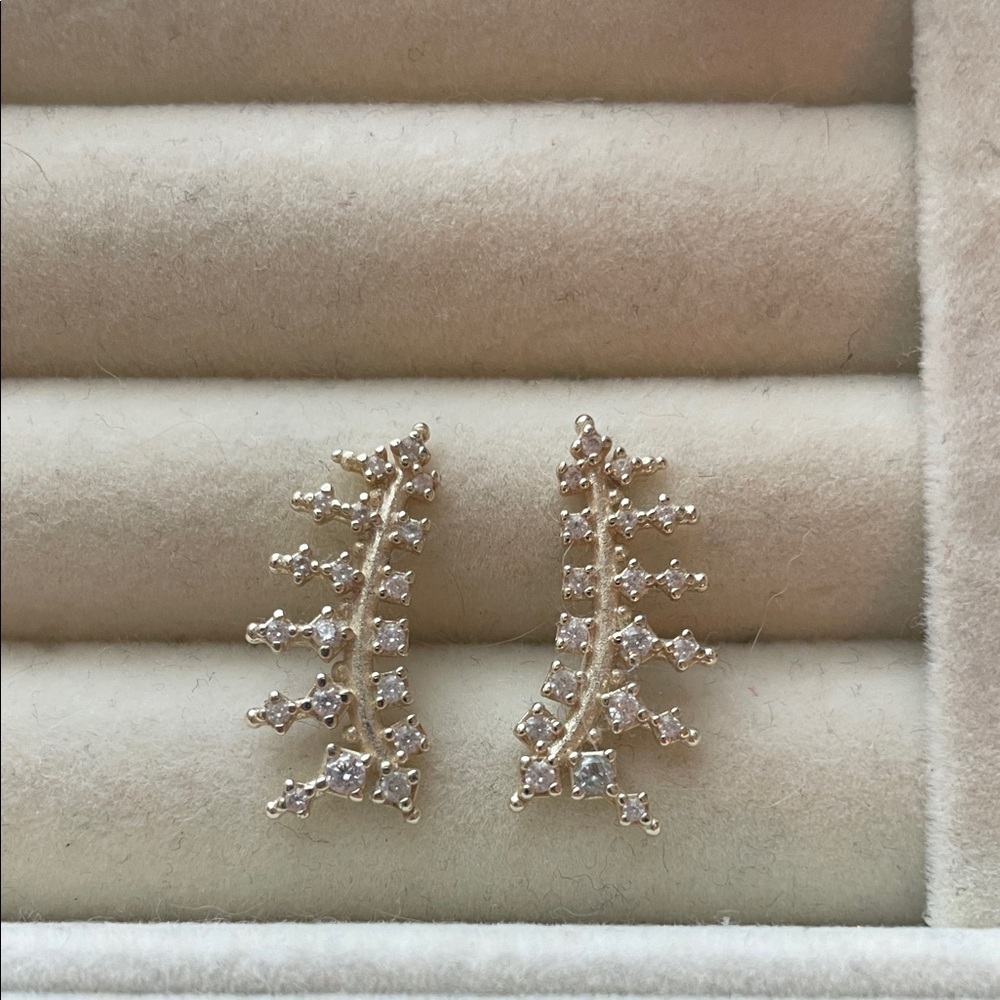 Elegant Gold and Silver Crystal Earrings